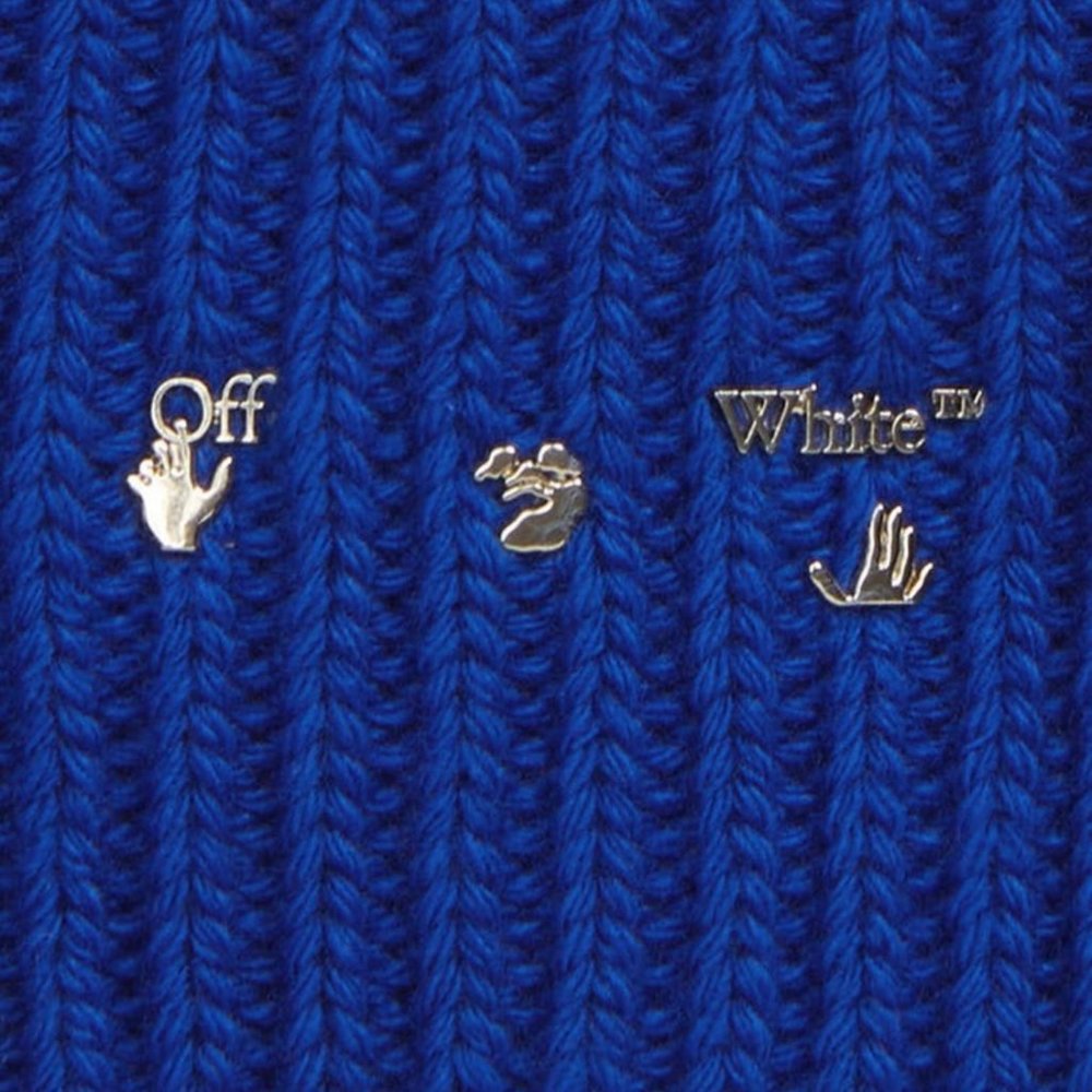Off-White Logo Rib Wool Beanie - Picture 6 of 6